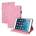 thumbnail image 1 of iPad 7th Gen Case, iPad 10.2" 2019 Case, Allytech PU Leather Folio Slim Mandala Embossed Pencil Holder Cards Holder Multi-Angle Stand Shockproof Case Cover for Apple iPad 7th Generation, Pink, 1 of 6
