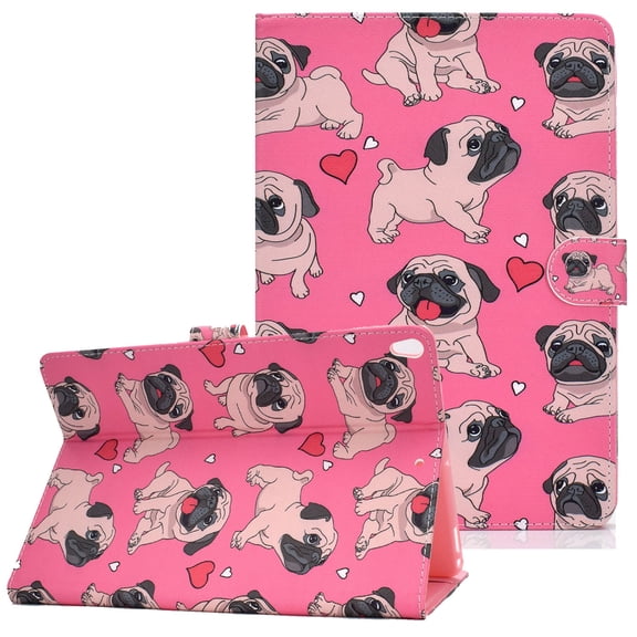 iPad 7th Generation 10.2" Case 2019, Allytech Slim Fit Smart Cover Kickstand Folio Flip Smart Cover Auto Sleep Wake Protection Shock-absorption TPU Case Cover for Apple iPad 10.2",Dogs