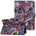 thumbnail image 1 of iPad 7th Generation 10.2" Case 2019, Allytech Slim Fit Smart Cover Kickstand Folio Flip Smart Cover Auto Sleep Wake Protection Shock-absorption TPU Case Cover for Apple iPad 10.2",Painting, 1 of 7