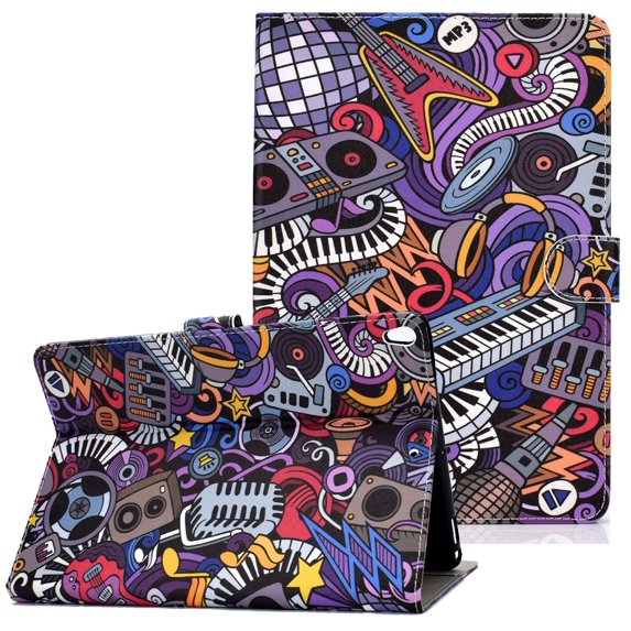 iPad 7th Generation 10.2" Case 2019, Allytech Slim Fit Smart Cover Kickstand Folio Flip Smart Cover Auto Sleep Wake Protection Shock-absorption TPU Case Cover for Apple iPad 10.2",Painting