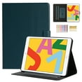 thumbnail image 1 of iPad 7th Generation Case, iPad 10.2 Case, Dteck Slim PU Leather Magnetic Flip Case Buitl-in Card Slots Auto Wake Sleep Cover For iPad 7th Generation 10.2 inch, Deep Green, 1 of 8