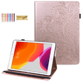 thumbnail image 1 of iPad 8th Generation Case, iPad 10.2 Case, Slim Flower Design Premium Leather Case Folio Stand Protective Cover with Auto Wake/Sleep for Apple iPad 7th Gen 10.2 inch 2019 Release, Rose Gold, 1 of 5