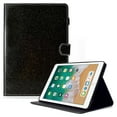thumbnail image 1 of iPad 9.7 2018/2017 Case with Pencil Holder, iPad Air 1 2 Case, Allytech Glitter Leather Folio Kickstand Shock-Absorbing Auto Sleep Wake Case for Apple iPad 9.7 6th/5th Generation, iPad Air 1 2, Black, 1 of 7