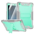thumbnail image 1 of iPad 9.7 2018/2017 Case with Screen Protector Film, iPad 6th Generation Case, iPad 5th Generation Case, Dteck Heavy 3 IN 1 Rugged Shockproof Case Kickstand Protective Cover, Green, 1 of 8