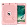 thumbnail image 1 of iPad 9.7 2018 / 2017 Case with Screen Protector Film, Allytech Heavy Duty Shockproof Kickstand Anti-scratch Full Protection Back Cover Case for Apple iPad 6th 5th Generation, Rosegold, 1 of 8