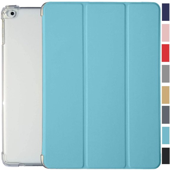 iPad 9.7 5th 6th Gen Air 1st 2nd Generation [iPad 5 6 Air 1 2] A1893 A1822 A1566 A1474 MH2V2LL/A MRM52LL/A MP242LL/A Slim Cover with AirCushion Corner for Extra Shock Protection - Sky Blue