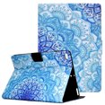 thumbnail image 1 of iPad 9.7" 6th/5th Gen 2018/2017 Case, iPad Air 2/Air 1 Case, Allytech Multi-Angle Viewing Stand Wallet Card Holder PU Leather Scratch Resistant Cover for iPad 6 2018/iPad 5 2017/Air 2 1, Mandala, 1 of 6