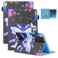 thumbnail image 1 of iPad 9.7 Case 2018/2017, iPad Air 1 2 Case 9.7", Allytech Folio Style Kickstand Magnetic Clasp Auto Sleep Wake Full Protection Shockproof Case Cover for Apple iPad 9.7" 6th 5th Gen, Butterfly, 1 of 1
