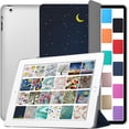 thumbnail image 1 of iPad 9.7 Inch 4 3 2 Generation [iPad 4th 3rd 2nd Old Model ] A1458 A1416 A1395 A1458 A1416 A1395 MC705LL/A MD328LL/A MD333LL/A MD510LL/A PrintediPad Cover with Frosted Hard Back - Night Sky, 1 of 8