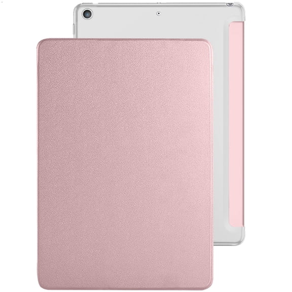 iPad 9.7 Inch 4 Gen 3 Gen 2012 2 Gen 2011 [iPad 4th 3rd 2nd Old Model ] A1458 A1416 A1395 A1396 A1416 MD525LL/A MD516LL/A MG932LL/A MG942LL/A Trifold PC Smart PU Leather Hard Back Cover - Rose Gold