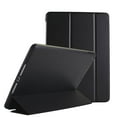 thumbnail image 1 of iPad 9.7 Inch 5 6 Air 1 2 [iPad 5th 6th Air 1st 2nd ] A1893 A1954 A1822 A1823 A1566 A1567 A1474 A1475 A1476 Smart Trifold Lightweight Soft Silicone TPU Back Case - Black, 1 of 8