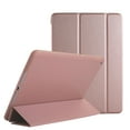 thumbnail image 1 of iPad 9.7 Inch 5 6 Air 1 2 [iPad 5th 6th Air 1st 2nd ] A1893 A1954 A1822 A1823 A1566 A1567 A1474 A1475 A1476 Smart Trifold Lightweight Soft Silicone TPU Back Case - Rose Gold, 1 of 7