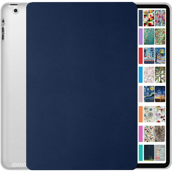 iPad 9.7 inch Old Model 2 3 4 Gen Case A1458 MD510LL/A MD513LL/A A1416 MC705LL/A MD328LL/A MD333LL/A MD336LL/A A1395 MC769LL/A MC954LL/A MC960LL/A MC979LL/A A1459 MD514LL/A MD511LL/A - Navy Blue