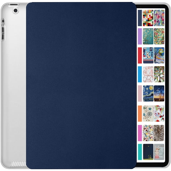 iPad 9.7 inch Old Model 2 3 4 Gen Case A1458 MD510LL/A MD513LL/A A1416 MC705LL/A MD328LL/A MD333LL/A MD336LL/A A1395 MC769LL/A MC954LL/A MC960LL/A MC979LL/A A1459 MD514LL/A MD511LL/A - Navy Blue