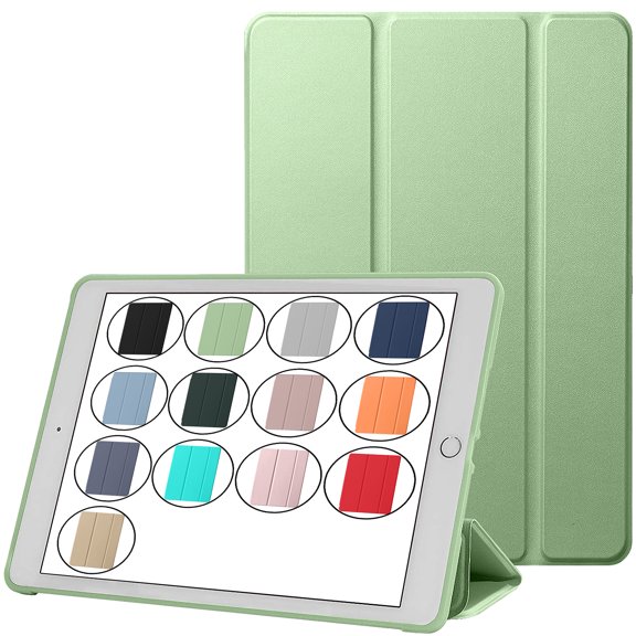 iPad 9th 8th 7th Gen 10.2 inch TPU Case A2602 MK2K3LL/A MK2L3LL/A A2604 MK2N3LL/A MK2P3LL/A A2603 A2605 MK663LL/A MK693LL/A A2270 MYLC2LL/A MYL92LL/A A2428 A2429 A2430 A2197 MW762LL/A - Tea Green
