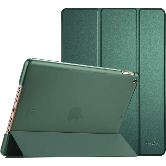 for iPad 9th/ 8th/ 7th Generation Case 10.2 Inch (2021/2020/2019 Release), 10.2 iPad Case 9th/ 8th/ 7th Gen Cover, Slim Smart Cover with Translucent Hard Shell Back -MidnightGreen