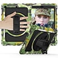 iPad 9th 8th 7th Generation Cases with Screen Protector, iPad 10.2" 2021/2020/2019 Case, Allytech Heavy Duty Shockproof Protective Covers with 360 Rotate Stand /Hand Strap/ Should Belt /Pencil Holder