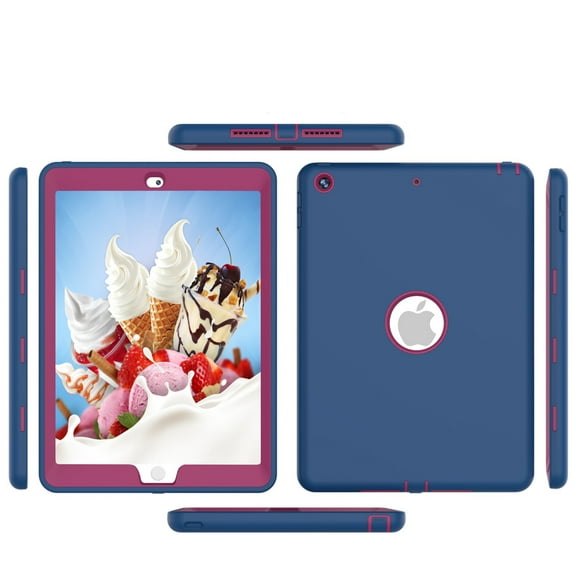 iPad 9th / 8th Generation cover case 10.2 inch with Built-in Screen Protector / 7th Generation case for ipad Model MYLF2LL/A MYLD2LL/A MYLC2LL/A MYN32LL/A MYL92LL/A MYLA2LL/A MYLE2LL/A