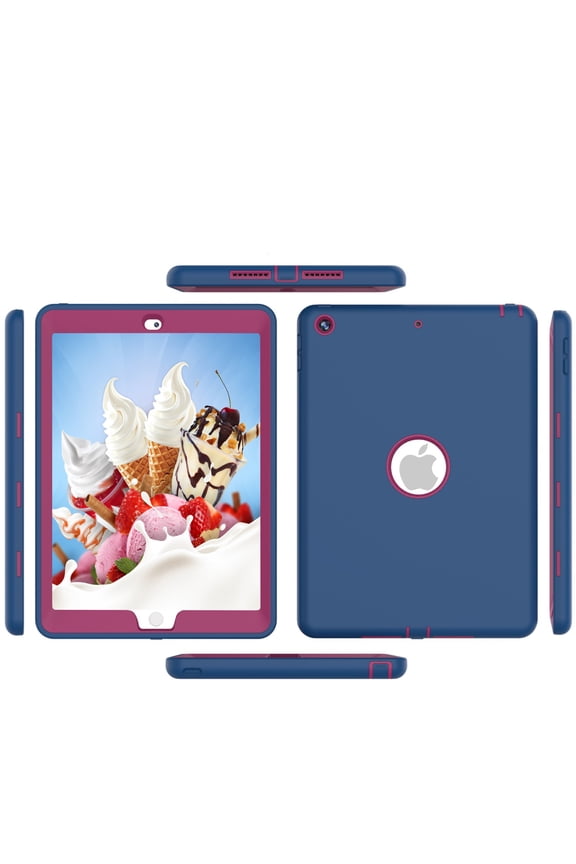 iPad 9th / 8th Generation cover case 10.2 inch with Built-in Screen Protector / 7th Generation case for ipad Model MYLF2LL/A MYLD2LL/A MYLC2LL/A MYN32LL/A MYL92LL/A MYLA2LL/A MYLE2LL/A