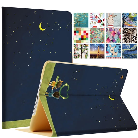 iPad 9th Gen 10.2" 2021 Folio Case A2602 A2604 A2603 A2605 MK2K3LL/A MK2L3LL/A MK2N3LL/A MK2P3LL/A MK663LL/A MK673LL/A MK6A3LL/A MK693LL/A Printed Night Sky