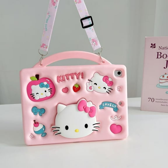 for iPad 9th Generation Kitty Case, for iPad 8th/7th Generation 10.2 inch Hellokitty Case 2021/2020/2019,for Kids Shockproof Case for iPad 9 8 7 Gen 10.2" Cover