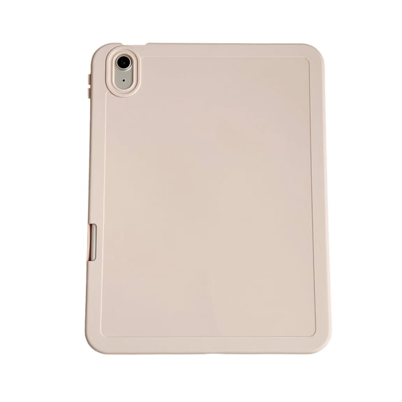 for iPad (A16) 11th Gen 2025 / iPad 10th Gen 10.9" 2022 Silicone Case, Slim and Light, Shock and Drop Protection, Yellowing Resistant, Hard Back, with Pen Holder, Shock-Absorbing Corners, Pink