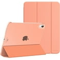 thumbnail image 1 of for iPad (A16) 11th Generation Case 11 Inch 2025, iPad 10th Generation Case 10.9 Inch 2022, Slim Stand Hard PC Translucent Back Shell Smart Cover, Support Touch ID, Auto Wake/Sleep,Apricot Orange, 1 of 15
