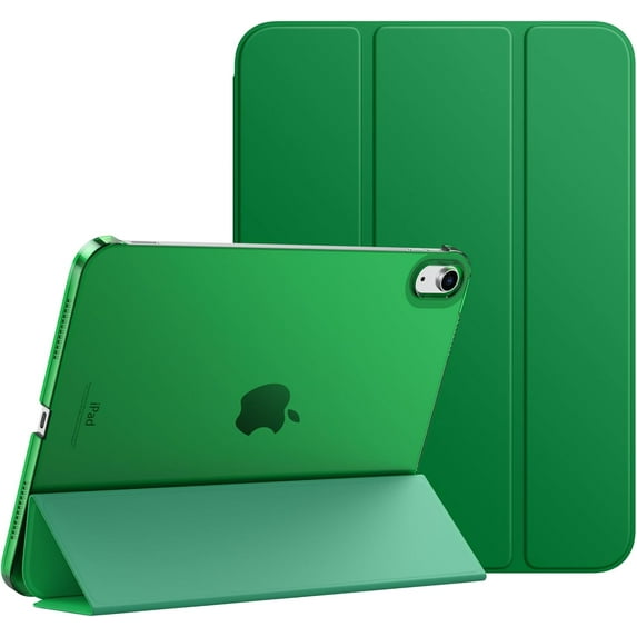 for iPad (A16) 11th Generation Case 11 Inch 2025, iPad 10th Generation Case 10.9 Inch 2022, Slim Stand Hard PC Translucent Back Shell Smart Cover, Support Touch ID, Auto Wake/Sleep, Forest Green