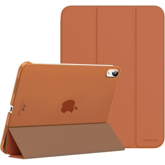for iPad (A16) 11th Generation Case 11 Inch 2025, iPad 10th Generation Case 10.9 Inch 2022, Slim Stand Hard PC Translucent Back Shell Smart Cover, Support Touch ID, Auto Wake/Sleep, Dark Coffee