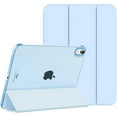 thumbnail image 1 of for iPad (A16) 11th Generation Case 11 Inch 2025, iPad 10th Generation Case 10.9 Inch 2022, Slim Stand Hard PC Translucent Back Shell Smart Cover, Support Touch ID, Auto Wake/Sleep, Sky Blue, 1 of 16