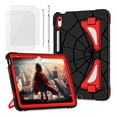 thumbnail image 1 of for iPad A16 2025/iPad 10.9 (10th generation) 2022 Case with Bulit-in Kickstand, Screen Protector & Stylus Pen, Soft Silicone & Hard PC 2in1 Hybrid Rugged Spider Armor Protective Cover Kids Man, 1 of 8