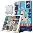 thumbnail image 1 of iPad Air 1 Air 2 9.7 inch 5 6 [ 5th 6th Air 1st 2nd ] A1474 A1475 A1476 MD785LL/A MD788LL/A MD786LL/A MD789LL/A TriFold Printed Hard Smart PC Transparent Back Cover - Puppy Friend, 1 of 4