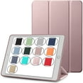 thumbnail image 1 of iPad Air 1 Air 2 9.7 inch 5 6 [ 5th 6th Air 1st 2nd ] A1893 A1822 A1566 MD785LL/A MD788LL/A MD786LL/A MD789LL/A Smart Trifold Lightweight Soft Silicone TPU Back Case - Rose Gold, 1 of 8