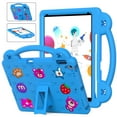 thumbnail image 1 of iPad Air 1 2 Case, iPad 6th 5th Generation Case, Kids Friendly Shockproof Cute Design Handle Stand Protective Rugged Tablet Case for Apple iPad 9.7" 2018/2017/ iPad Air 1 2 - Blue, 1 of 6