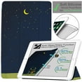 thumbnail image 1 of iPad Air 1 2013 Air 2 2014 5/6 9.7 Inch [ Air 1st 2nd 5th 6th Gen ] A1893 A1822 A1566 Printed Smart Trifold Lightweight Soft Silicone Transparent Front & Back Cover - Night Sky, 1 of 5