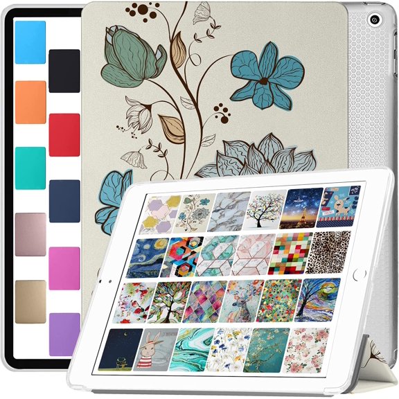 iPad Air 1 2iPad 5 6 Gen 9.7 [iPad 6th 5th Air 2nd 1st ] A1893 A1822 A1566 A1474 MRJN2LL/A MR7G2LL/A MR7F2LL/A MP2F2LL/A Shockproof Printed Cover with Clear Transparent Back Shell - Starry Night