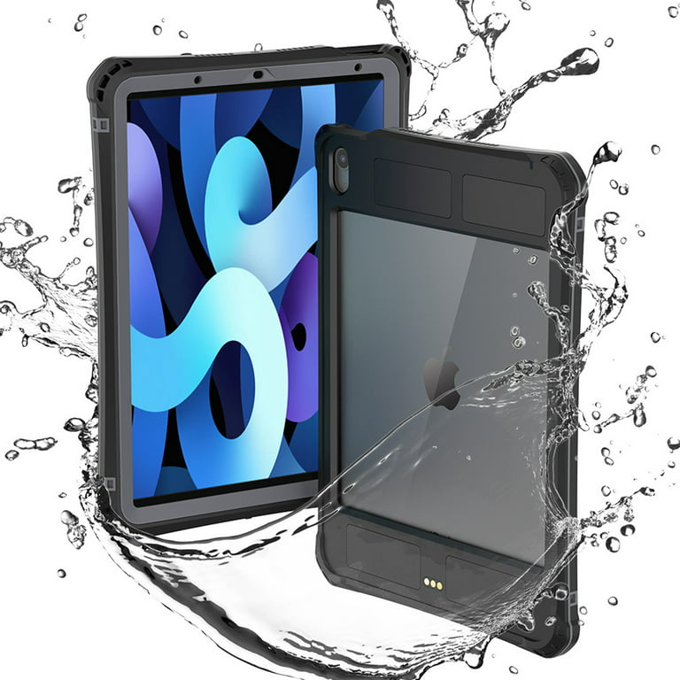 iPad Air 10.9 inch Waterproof Case, iPad Air 4th Generation Case, Dteck  Heavy Duty IP68 Waterproof 360 Degree All Round Protective Case with  Lanyard /
