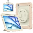thumbnail image 1 of for iPad Air 11 2024 Kids Case Heavy Duty Rugged Shockproof Silicone Hybrid Protective Case Cover Stand + Pencil Holder + Screen Protector for iPad Air 11 2024 - Rosegold, 1 of 8