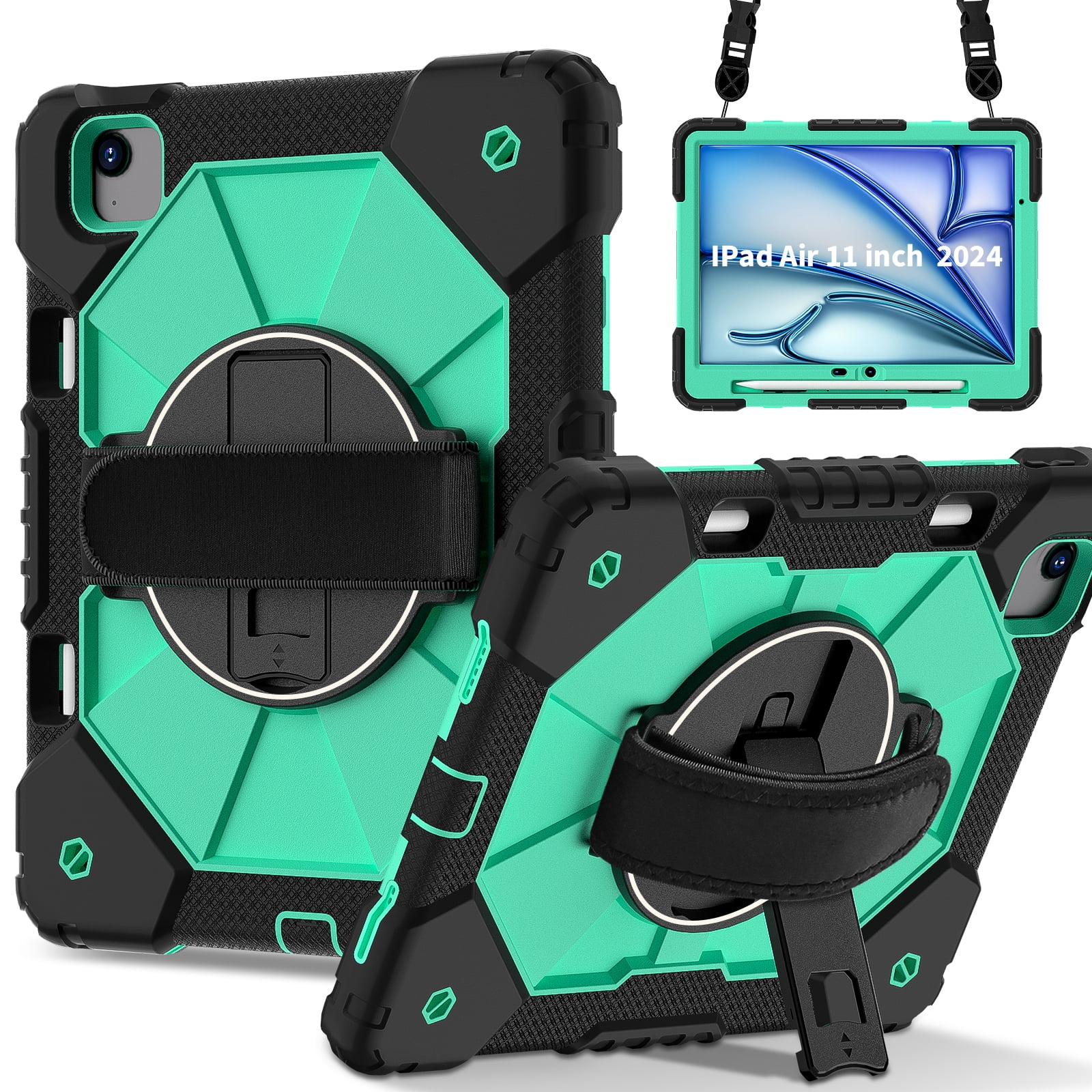 for iPad Air 11 Inch 6th Gen 2024 Case, Military Grade Heavy Duty ...