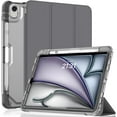 iPad Air 11" M2 (2024)/Air 5th/4th Gen 10.9" Case, Pencil Holder, Soft