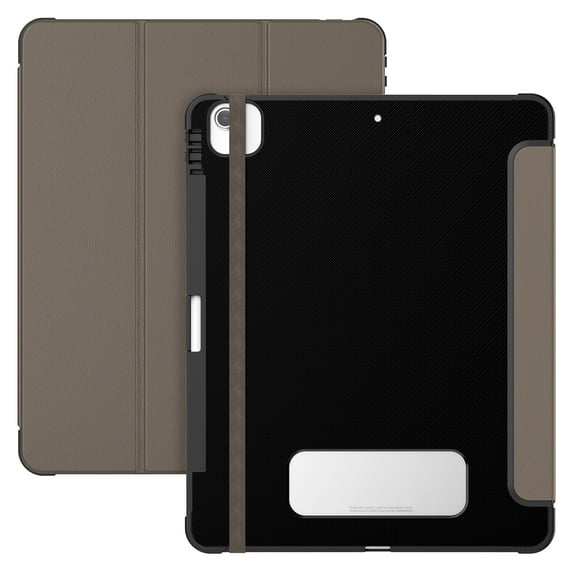 for iPad Air 13 Inch 2024/Pro 13 Inch 2024 Flip Folio Case, Soft TPU Back Shell Smart Trifold Stand Protective Cover Magnetic Auto Wake/Sleep for iPad Pro 12.9 2022/2021/2020/2018, Brown