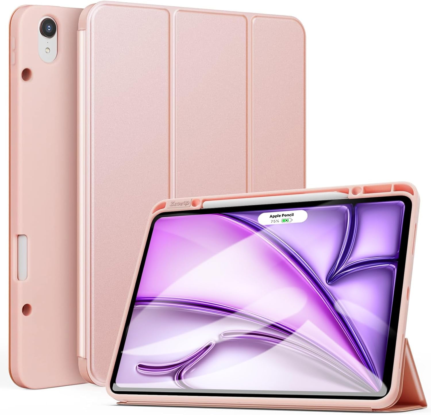 ZtotopCases For IPad Air 13 & IPad Pro 12.9 3rd Gen - Lightweight TPU Case With Pencil Holder & Auto Wake/Sleep