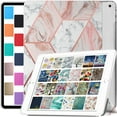 thumbnail image 1 of iPad Air 1st 2nd 9.7 5th 6th Inch [ Air 1 2 iPad 5 6 ] A1893 A1822 A1566 A1893 A1822 A1566 MD785LL/A MD788LL/A MD786LL/A MD789LL/A MD787LL/A Printed Cover Clear Transparent Back Shell - Marble Pink, 1 of 6