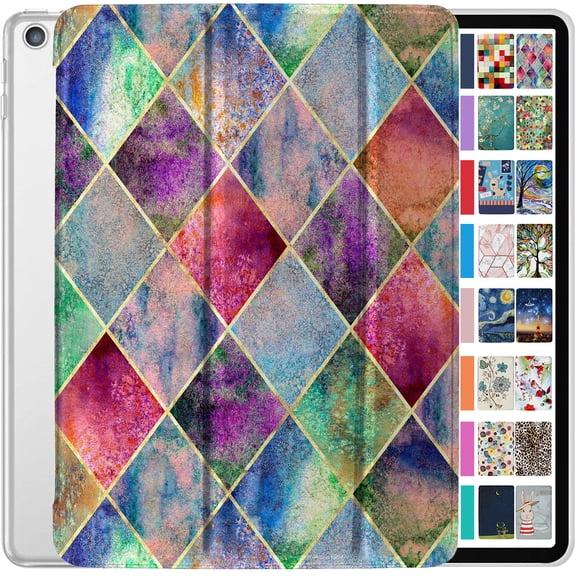 iPad Air 1st Gen 9.7" 2013 Case A1474 A1475 A1476 MD785LL/A MD788LL/A MD786LL/A MD789LL/A MD787LL/A MD790LL/A MD898LL/A ME993LL/A ME999LL/A MF020LL/A MF021LL/A ME991LL/A ME997LL/A Diamond Grid