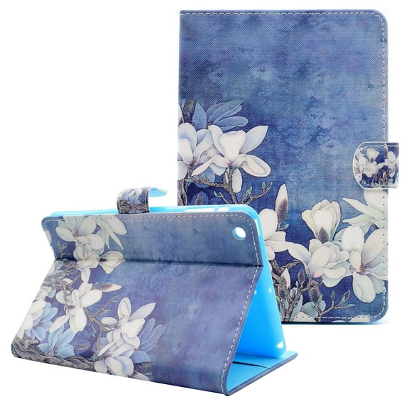 iPad Air 2 (2014 Model) Case, Allytech PU Leather Slim Fit Lightweight Folding Stand Folio Auto Sleep Wake Full Body Protective Cards Holder Smart Case Cover for Apple iPad 2 9.7 Inch, Mangnolia