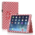 thumbnail image 1 of iPad Air 2 Case (Polka Dot Red) - Slim Fit Synthetic Leather Folio Case Stand Smart Cover Auto Sleep & Wake Feature and Stylus Holder for Apple iPad Air 2 (iPad 6) & iPad Air (iPad 5), 1 of 7