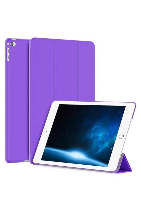 iPad Air 2 Case, SuprJETech iPad Air 2 Slim-Fit Smart Case Cover for Apple iPad Air 2 (iPad 6) 2014 Model Ultra Slim Lightweight Stand with Smart Cover Auto Wake/Sleep (Purple)
