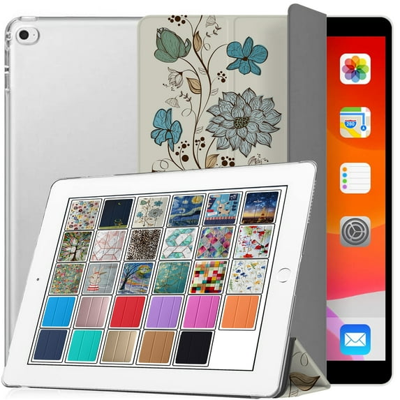 iPad Air 2nd Gen 9.7" 2014 Cover A1566 A1567 MGLW2LL/A MGL12LL/A MH0W2LL/A MGKM2LL/A MH182LL/A MGKL2LL/A MGTY2LL/A MH1J2LL/A MGTX2LL/A MH2V2LL/A MH2W2LL/A MH2U2LL/A MH2N2LL/A Watercolor Flowers