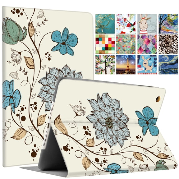 iPad Air 2nd Gen 9.7" 2014 Folio Cover A1566 A1567 MGLW2LL/A MGL12LL/A MH0W2LL/A MGKM2LL/A MH182LL/A MGKL2LL/A MGTY2LL/A MH1J2LL/A MGTX2LL/A MH2V2LL/A MH2W2LL/A MH2U2LL/A MH2N2LL/A Printed Floral