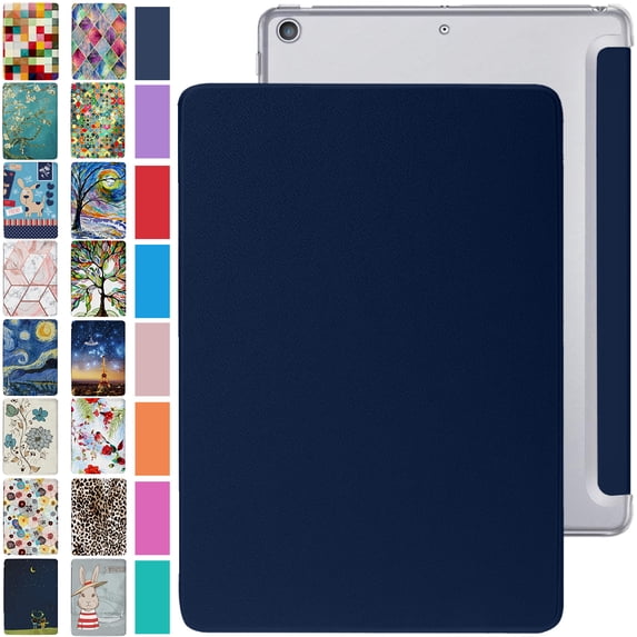 iPad Air 3 2019 PRO 10.5 Inch 2017 Air 3rd Gen A1701 A2152 A2123 MQF12LL/A MQEY2LL/A MQF22LL/A MQF02LL/A Trifold PC Lightweight Smart PU Leather Protective Hard Back Cover - Navy Blue